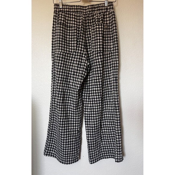 Mat De Misaine Gingham Cotton Wide Leg Check Pull On Pants Size EU38 - Picture 5 of 12